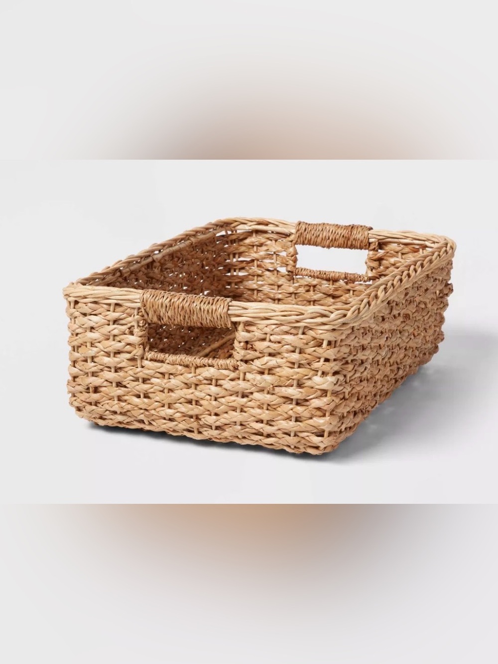 Woven Seagrass Storage Basket - Natural